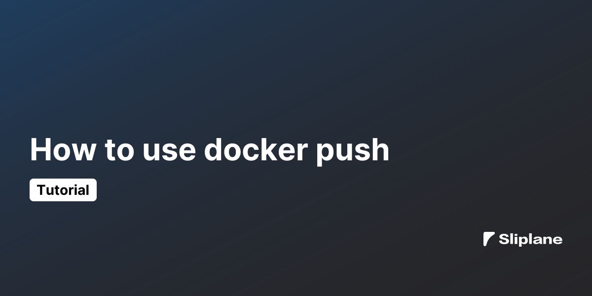 Wie man docker push verwendet