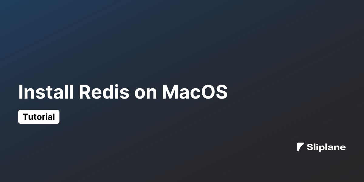 Redis auf MacOS installieren