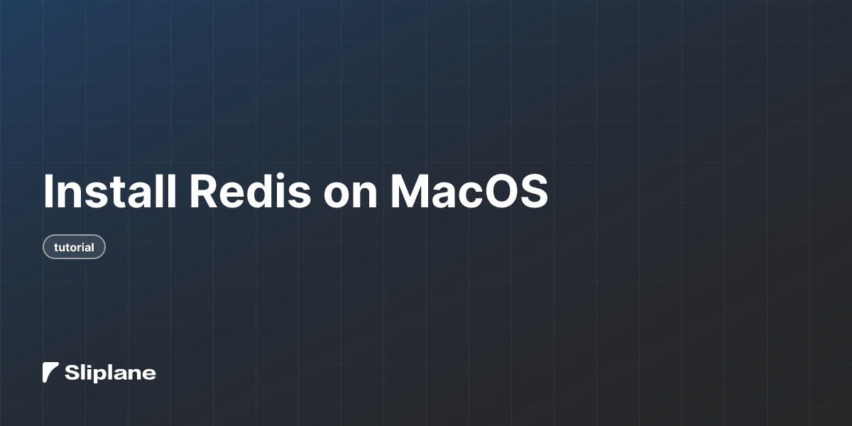 Install Redis on MacOS