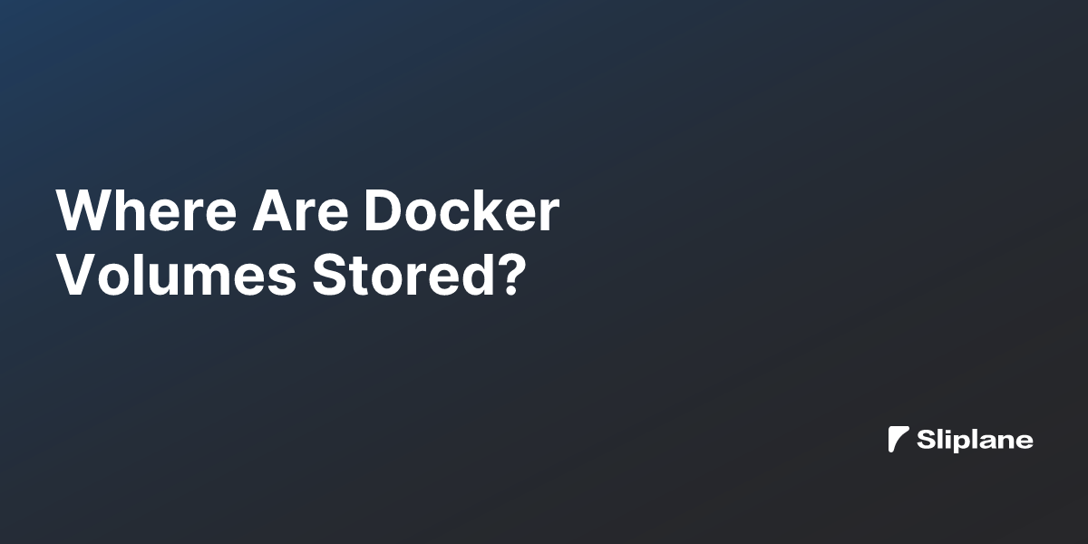 Wo werden Docker Volumes gespeichert?