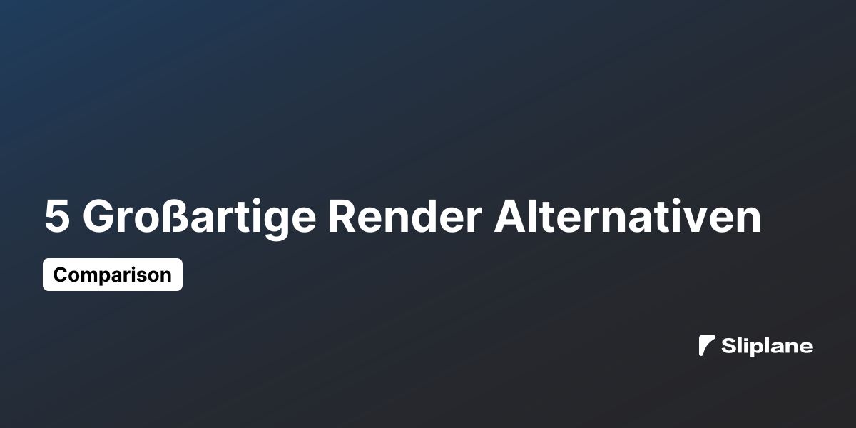 5 Großartige Render Alternativen