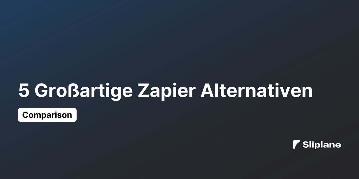 5 Großartige Zapier Alternativen