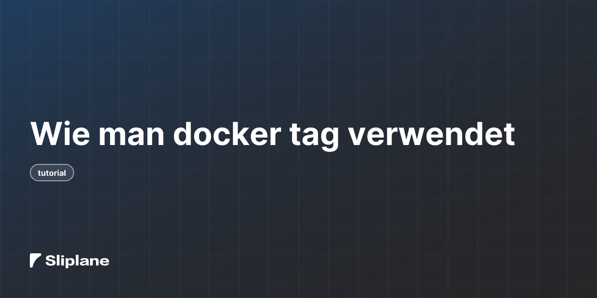 Wie man docker tag verwendet