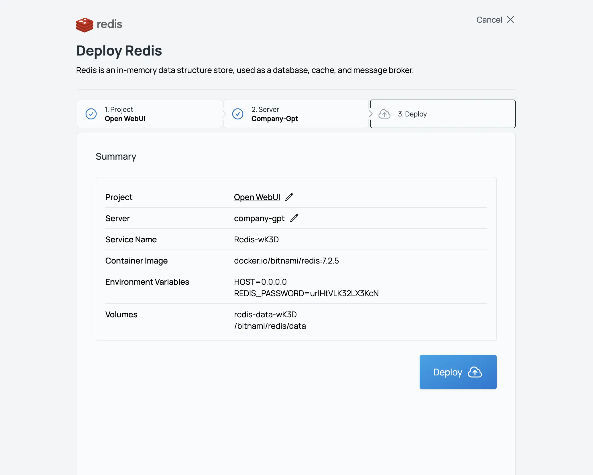 Sliplane App Screenshot Deploy Redis